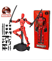 Titan13, Dummy 13, T13 Action Figure,Toy Robot, 3D Printed – Fully Assembled