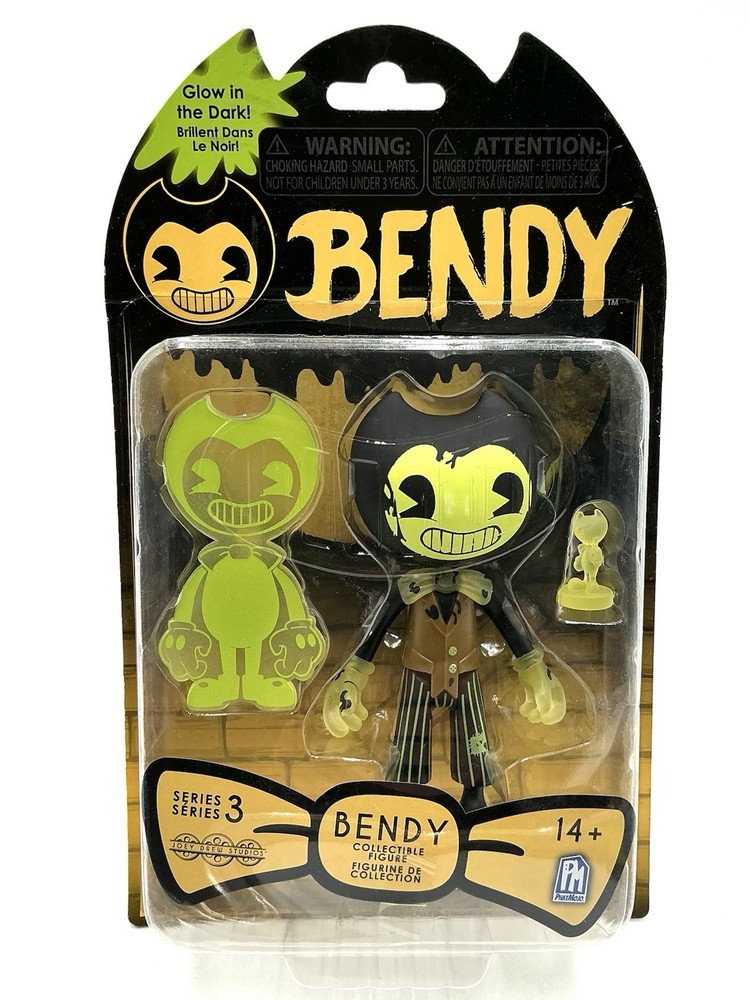 New – BENDY SERIES 3 – DARK REVIVAL – INK MACHINE 5″ Action Figure GLOW-IN-DARK