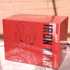 New AutoKing 1:1 Mk5 Iron Man Helmet Cosplay Voice Control Eyes with Light Model