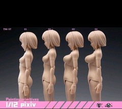 86TOYS T86-ST03B Anime Female Body 1/12 Action Figure w/Bonus Hatsuki Stockings