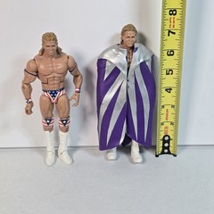 2014 LOT WWE Narcissist Lex Luger Elite Series 45 W Cape + Series 30 Flashback