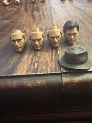 Mezco One:12 Indiana Jones – FOUR HEADS, HAIR PIECE & FEDORA HAT 1/12 Scale