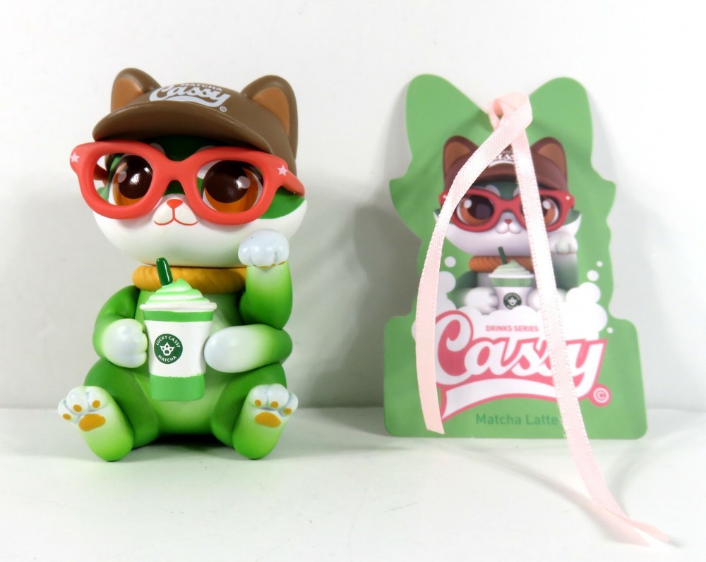 Moetch Cassy Cat Drink Series Mini Figure Matcha Latte NEW