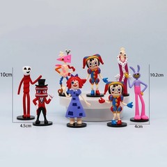 8PCS Amazing Digital Circus Figure Set Cartoon Model Toy Kids Gift