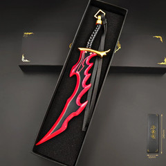 22Cm Solo Leveling Peripherals Knight Killer Fangs Metal Sword Cosplay Anime PVC