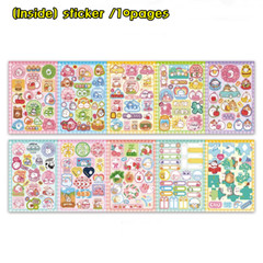 Authentic Molang piu piu Coloring Stickers Art Book 1+1 Bunny For Kid And Adult