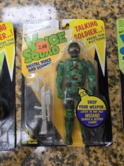 Lot Of 3 Sealed Voice Squad Figures – 1991 Toy Island – Vintage