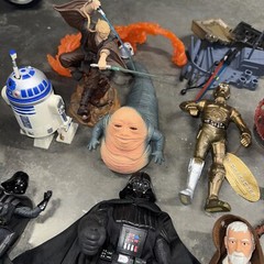 Lot Of 12 Star Wars Lucas Films Hasbro 1992-2002 Darth Vader Obi Wan R2-D2 Vint
