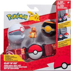 Pokemon Clip ‘N’ Go Poke Ball & Dive Ball Belt Set – Charmander – New/Sealed