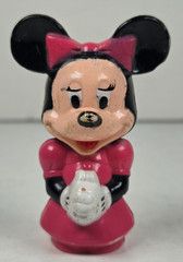 Disney Minnie Mouse in Dress 2″ Tall Plastic Figure Pencil Topper Vintage