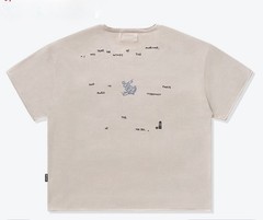 Hirono Living Wild – Song of the Polar Sea Casual Knitted Cuff Hem T-Shirt