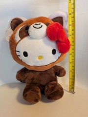 Hello Kitty plush Toy Dressed as Red Panda Bear 6 inch tall by Sanrio New