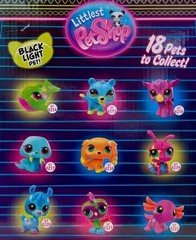 Hasbro Littlest Pet Shop Blacklight Pets Series 1 x1 Mystery Blind Bag