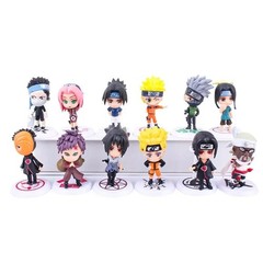 6 Pcs/Lot NARUTO Sasuke Gaara Uchiha Madara Figure 7-8cm 2 Style No Box Toy