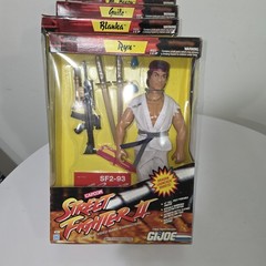 SET OF 4 – 1993 GI Joe Street Fighter II Figures NEW – Ryu Guile Blanka M Bison