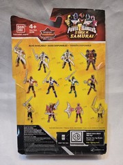 5 New In Package Power Rangers Super Samurai Shogun, Red, Yellow, Green, Blue