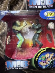 Vintage 1997 Galoob Men in Black Jay Mikey Jeebs Rotating Heads Exploding Body
