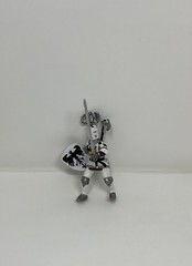 PAPO Toys – White, Black and Silver Knight 2002 – Medieval Figurine