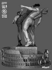 The Way of the Dragon | 3D Printed Wicked Diorama | Unpainted Fan Made 1/8 Scale