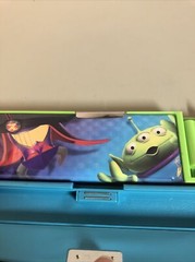 Toy Story 2 Buzz Lightyear Woody Storage pencil Case Holder Reversible Vintage