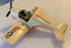 Vintage 1974 Fisher Price Adventure People Daredevil Sport Plane Pilot #306 Toy!