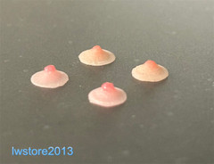 US 1/12 Silicone Nipple Breast Chest Patches For 6″ Female Figure Body No Glue