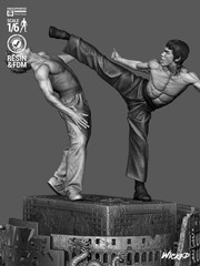 The Way of the Dragon | 3D Printed Wicked Diorama | Unpainted Fan Made 1/8 Scale