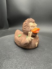 Bigfoot Ducky Figurine Giving The Peace Sign! 3” Tall And Ready For Your Jeep!