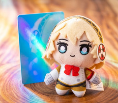 Aigis P3 Reload 4″ Plush Keychain – Persona 25th Anniversary Collectible Gift