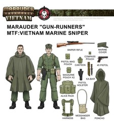 Marauder Task Force 1:18 Marine Sniper Vietnam KS A-TEAM Exclusive