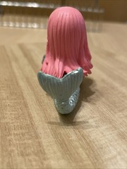 Resting Mermaid PVC Vinyl Figure Fish Lady Pink Hair Anime Fish Tank 2”