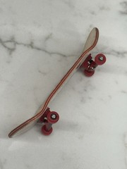 P-Rep Pro Fingerboard: 34mmX100mm, Red Trucks & Wheels