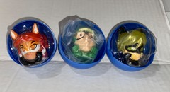 Lot of 3 – Zag – Miraculous Ladybug – Mash’ems – Cat Noir, Rena Rouge & Carapace