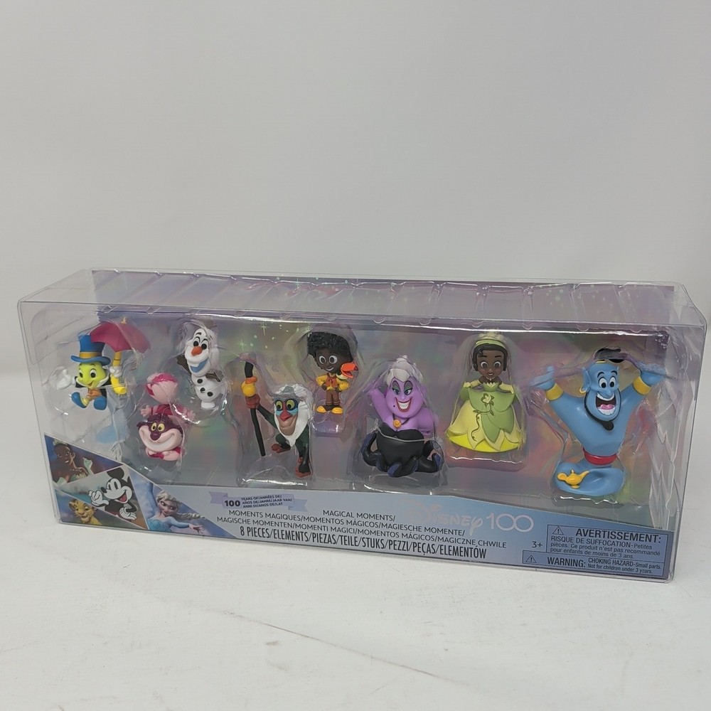Disney 100 Celebration 8 Figure Pack- 100 Years of Magical Moments. Genie Olaf
