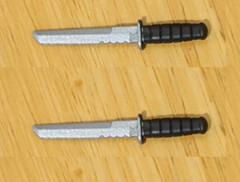 2x Marvel Legends KNIFE Custom Figure Fodder (Shield 3 Pack Nick Fury Dugan)