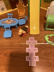 2003 Peppa Pig Figure Lot House Carry Case 75+ Figures 5 Cars Furniture Bundle