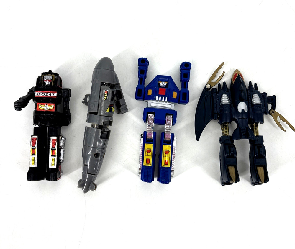 Vintage Transformers Gobots Bandai Toy Lot Pincher Dive Dive Machine Robo Tank