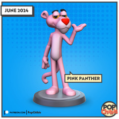 Pink Panther | POP | CHIBI | 60mm base | 1:20 | 3D print | Model Kit