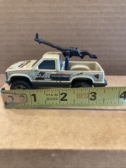 GI Joe Military Machines Desert Jeep 4×4 Pickup Truck & Gun Tonka 1988 Used