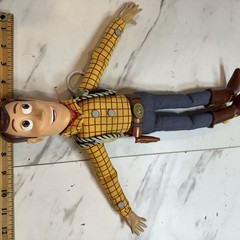 Vintage Disney Woody Doll Pixar Thinkway Toy Story 16” Not Working 1995