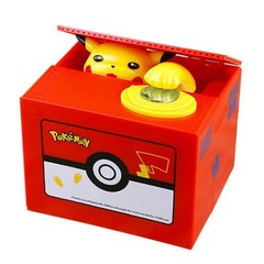 Electronic Piggy Bank Pikachu Style Mischief Coin Stealing Musical Bank New