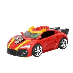 Metal CardBot Red Blitz Transforming Robot & Sports Car S-RedBlitz Figure Toy