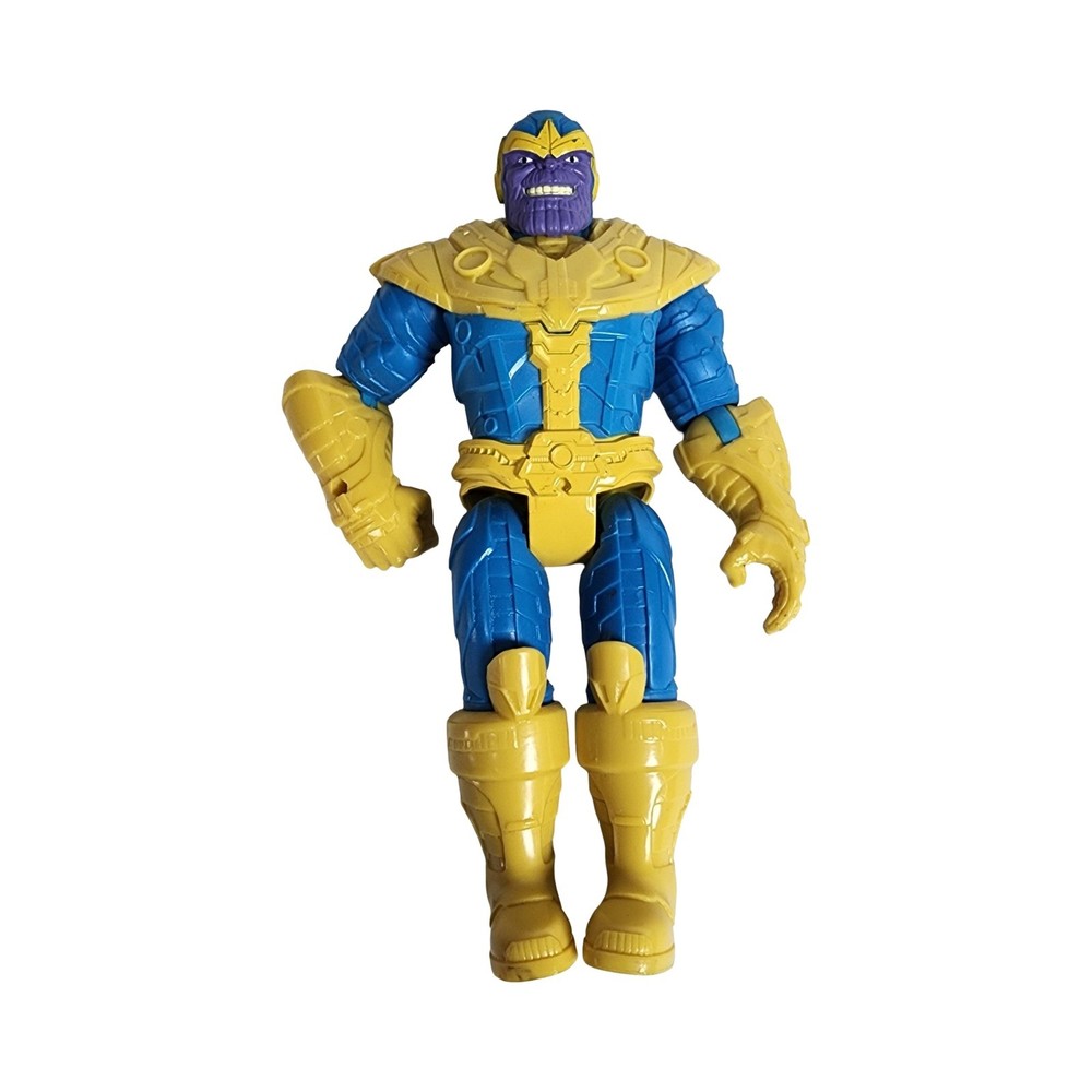 Marvel Avengers Thanos Action Figure Blue Gold Armor 7.5 Inch Comic Style