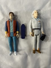 Super7 Reaction Back To The Future Dr. Emmett Brown Marty Mcfly BTTF