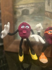 Vint California Raisins 1988 Applause Bendable Plush Figures Lot of 4 Hardee’s