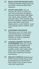 -Mga Miniverse Real Music Record Shop With Exclusive Fender-In Hand