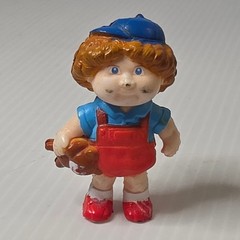 Cabbage Patch Kids PVC Figurine Small Red Blue Fair 1984 Panini OAA