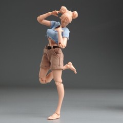 Romankey X COWL 1/12 Soldier Action Figure 6in Girl Suntan Skin Joint Body Model