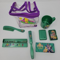 Vintage Saban Power Rangers Kid Care Bathroom Kit Set Complete 1994