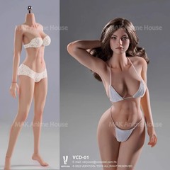 VERYCOOL VCD-02B 1/6 Female Seamless Makeup Silicone Body Med Chest 12”Figure